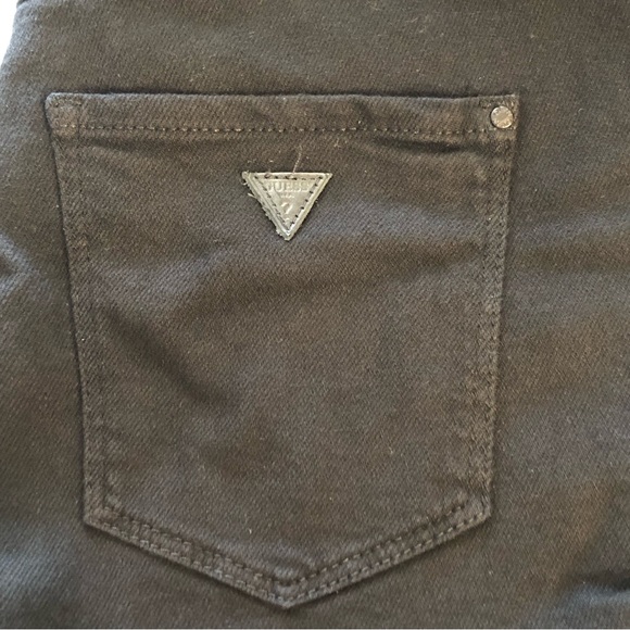 Guess Black High Rise Denim Jeans Jeans Stretchy 5 Pocket Shorts Size 29 - Picture 4 of 6